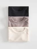 Moda i Uroda OUTLET - Reserved - T-shirt z modalem - brązowy - miniaturka - grafika 1