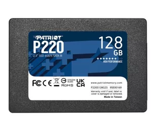 PATRIOT 2.5″ 128 GB SATA III 550MB/s 480MS/s P220S128G25 - Dyski SSD - miniaturka - grafika 1
