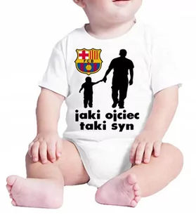 2037 BODY DZIECIĘCE FC BARCELONA JAKI OJCIEC 80 - Body dla niemowląt - miniaturka - grafika 1