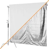 Inne akcesoria studyjne - Flaga studyjna Aurora Wag Flag 183x183cm Silver/White - miniaturka - grafika 1