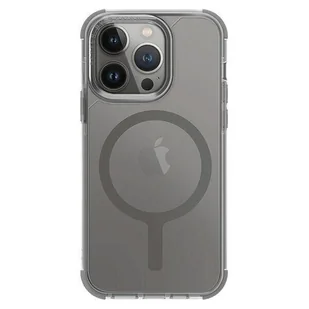 UNIQ etui Combat iPhone 15 Pro 6.1" Magclick Charging szary/frost grey - Etui i futerały do telefonów - miniaturka - grafika 1