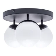 Lampy sufitowe - EULUNA Lampa sufitowa Sfera 3-pkt. okrągła szkło/czarna - miniaturka - grafika 1