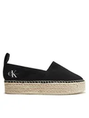 Espadryle damskie - Calvin Klein Jeans Espadryle Platform Espadrille Ml Btw YW0YW01378 Czarny - miniaturka - grafika 1