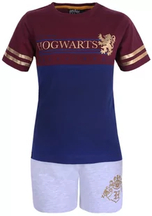 Szaro-Bordowa Piżama Hogwarts Harry Potter - Moda i Uroda OUTLET - miniaturka - grafika 1