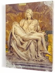 Pieta - obraz na płótnie canvas - Ikony i obrazy sakralne - miniaturka - grafika 1