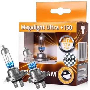 TUNGSRAM Megalight Ultra +150% H7 12V 55W 2 szt - Żarówki samochodowe - miniaturka - grafika 1