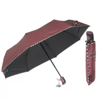 Parasole - Parasol damski pełny automat bordo metalic - miniaturka - grafika 1