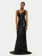 Sukienki - Fracomina Sukienka wieczorowa FQ24WD3014W53601 Czarny Slim Fit - miniaturka - grafika 1