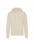 Bluzy męskie - Bluza Męska Sportowa Kaptur Kangurka Fruit of the Loom 62208 KREMOWA 2XL - miniaturka - grafika 1