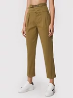 Spodnie damskie - Pinko Spodnie materiałowe Ariel 1J10YP Y848 Zielony Regular Fit - miniaturka - grafika 1