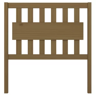 Lumarko Wezgłowie łóżka, miodowy brąz, 95,5x4x100 cm, drewno sosnowe - Inne meble do sypialni - miniaturka - grafika 4