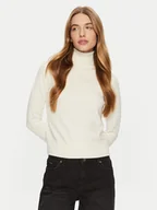 Swetry damskie - Guess Jeans Golf W4BR15 Z3HO2 Écru Regular Fit - miniaturka - grafika 1