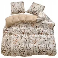 Pościel - POŚCIEL 140x200 DWUSTRONNA BAWEŁNA SATYNA GierekHoff KOMPLET 2 cz. KWIATY - miniaturka - grafika 1
