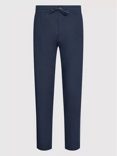 Spodnie męskie - Selected Homme Spodnie materiałowe New 16085822 Granatowy Straight Fit - grafika 1
