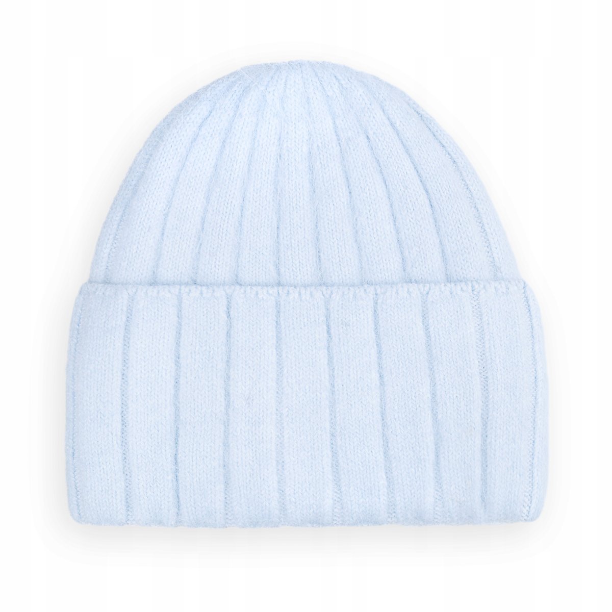 CZAPKA DAMSKA WEŁNIANA WEŁNA ZIMOWA NA ZIMĘ 60% Angora BŁĘKITNA KOLORY