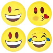 Szkolne artykuły papiernicze - Naklejki papierowe na taśmie Emotikony 500szt - miniaturka - grafika 1