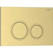 Przyciski spłukujące - Mexen Tex 01 przycisk spłukujący, złoty szczotkowany - 6101-11 - miniaturka - grafika 1