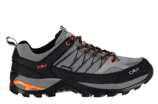 Buty trekkingowe męskie niskie CMP Rigel Low WP szaro-czarno-pomarańczowy - Buty trekkingowe męskie - miniaturka - grafika 1