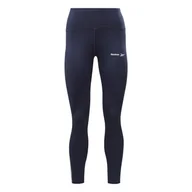 Legginsy - Damskie Legginsy REEBOK RIE POLY TIGHT HS4851 – Granatowy - miniaturka - grafika 1