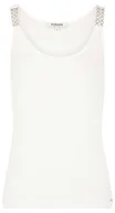 Koszulki i topy damskie - Morgan damski top DUA Ecru TXS, Off White, XS - miniaturka - grafika 1