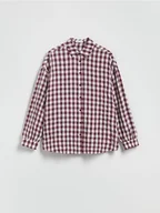 Koszule damskie - Reserved - Koszula w kratę - bordowy - miniaturka - grafika 1