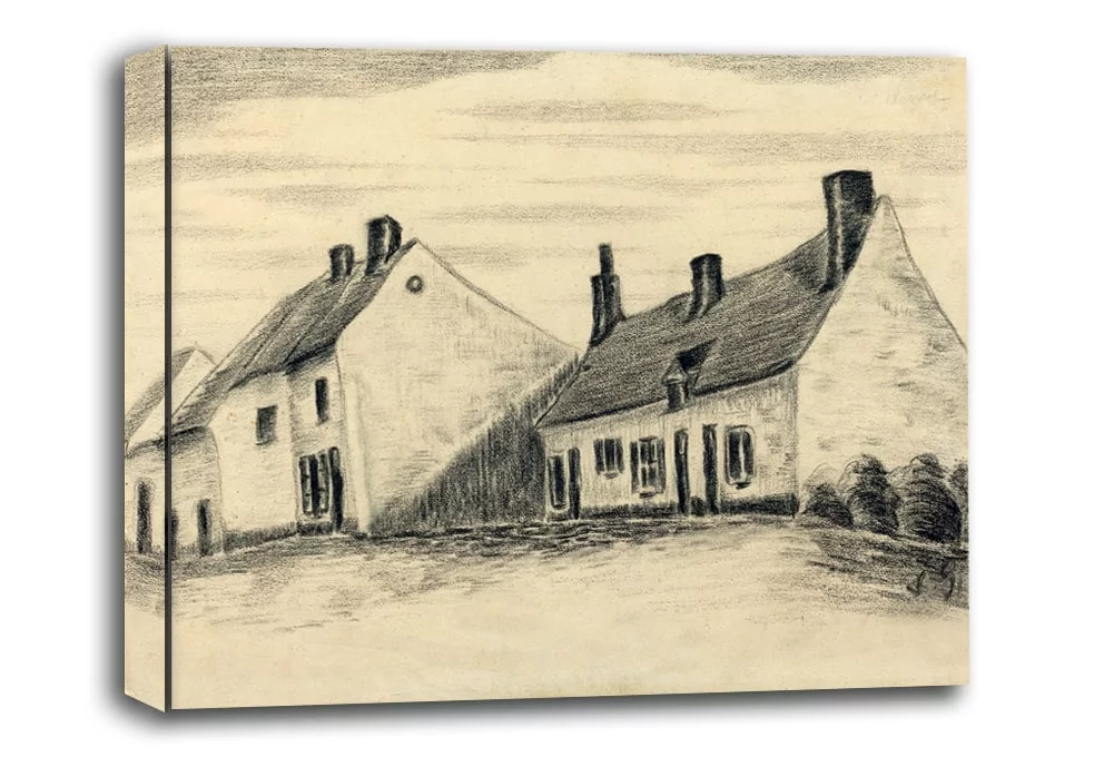 The Zandmennik House, Vincent van Gogh - obraz na płótnie Wymiar do wyboru: 100x70 cm