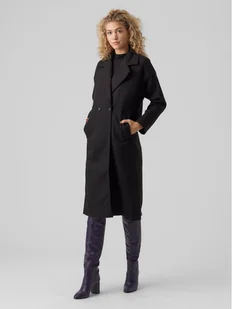 Vero Moda Płaszcz przejściowy Spencer 10267449 Czarny Regular Fit - Płaszcze damskie - miniaturka - grafika 1