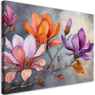 Feeby Obraz na płótnie, Natura Akwarela Kwiat 90x60cm - Obrazy i zdjęcia Feeby Obraz na płótnie, Natura Akwarela Kwiat 90x60cm - Obrazy i zdjęcia - miniaturka - grafika 1