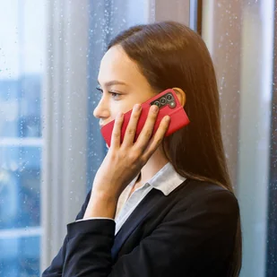 Dux Ducis Hivo skórzane etui z klapką pokrowiec ze skóry naturalnej portfel na karty i dokumenty Samsung Galaxy S22+ (S22 Plus) czerwony - Etui i futerały do telefonów - miniaturka - grafika 9
