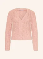 Swetry damskie - Guess Kardigan Bea pink - miniaturka - grafika 1