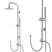 Zestawy prysznicowe - ZESTAW PRYSZNICOWY KOLUMNA NATRYSKOWA PRYSZNICOWA Z OKRĄGŁĄ DESZCZOWNICĄ - miniaturka - grafika 1