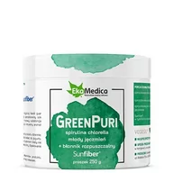 Suplementy naturalne - EkaMedica GreenPuri 250g sunfiber - miniaturka - grafika 1