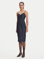 Sukienki - Miss Sixty 6S1DJ49400 Sukienka jeansowa Blue Black Denim F26 - miniaturka - grafika 1