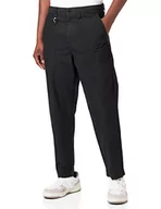 Spodenki męskie - BOSS Męskie spodnie Statum-PP o luźnym kroju w miękkiej mieszance bawełny, Czarny 1, 20 - miniaturka - grafika 1