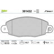 Klocki hamulcowe - VALEO Zestaw klocków hamulcowych, hamulce tarczowe 301432 - miniaturka - grafika 1