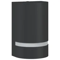 Lampy ogrodowe - vidaXL Kinkiet zewnętrzny, czarny, odlewane aluminium - miniaturka - grafika 1