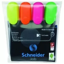 Schneider Zestaw zakreślaczy Job 1-5 mm 4 szt miks kolorów - Zakreślacze - miniaturka - grafika 1