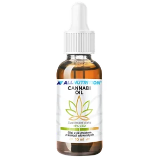 Allnutrition Cannabi Oil 15% CBD, olej z konopi, 10 ml - Suplementy naturalne - miniaturka - grafika 1