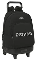 Plecaki - Safta KAPPA duży plecak z kołami, kompaktowy, wymienny, idealny dla dzieci w różnym wieku, wygodny i wszechstronny, jakość i wytrzymałość, 33x22x45 cm, kolor czarny, czarny, Estándar, Casual - miniaturka - grafika 1