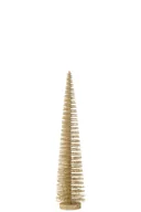 Choinki - Choinka Dekoracyjna Cekiny Plastik Jasny Złoty Średni - miniaturka - grafika 1