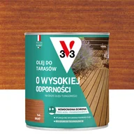 Farby i impregnaty do drewna - Olej do tarasów Tek mat 0.75 l V33 - miniaturka - grafika 1