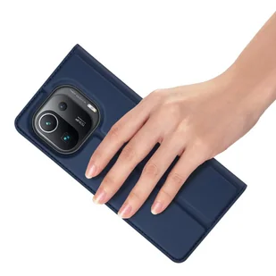 Dux Ducis Skin Pro kabura etui pokrowiec z klapką Xiaomi Mi 11 Pro niebieski - Etui i futerały do telefonów - miniaturka - grafika 8