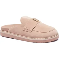 Klapki i japonki damskie - Tommy Hilfiger Skórzane mule - miniaturka - grafika 1