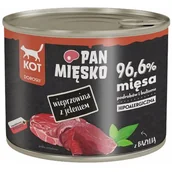 Mokra karma dla kotów - Pan Mięsko wieprzowina z jeleniem mokra karma dla kota waga 12x200 g - miniaturka - grafika 1