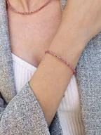 Bransoletki - Bransoletka Różowy Turmalin - Subtelny Blask - miniaturka - grafika 1