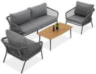 Meble ogrodowe - Meble ogrodowe ROMA CAFFE Dark Grey - FURRORE - miniaturka - grafika 1