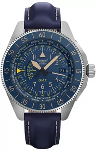Zegarek Zegarek Aviator V.1.37.0.304.4 AIRACOBRA GMT - Zegarki męskie - miniaturka - grafika 1