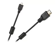 Kable komputerowe i do monitorów - Kabel wtyk Hdmi typ A - wtyk mikro Hdmi typ D 1.8m - miniaturka - grafika 1