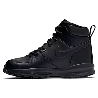 Buty dla chłopców - Nike Unisex dziecięce buty do biegania po szlakach Manoa LTR (Ps), Czarny - 17.5 EU - grafika 1