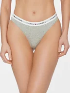 Majtki damskie - Tommy Hilfiger Stringi UW0UW03835 Szary - miniaturka - grafika 1